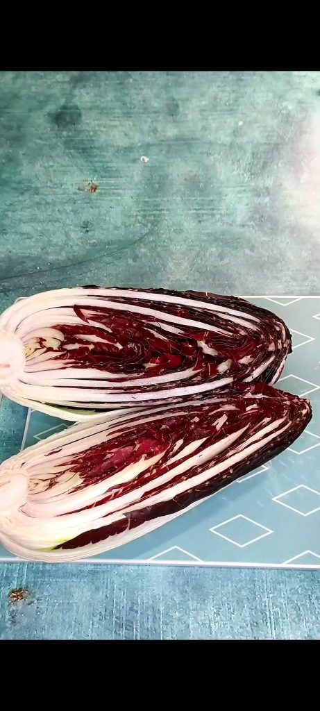 Cut the radicchio into quarters