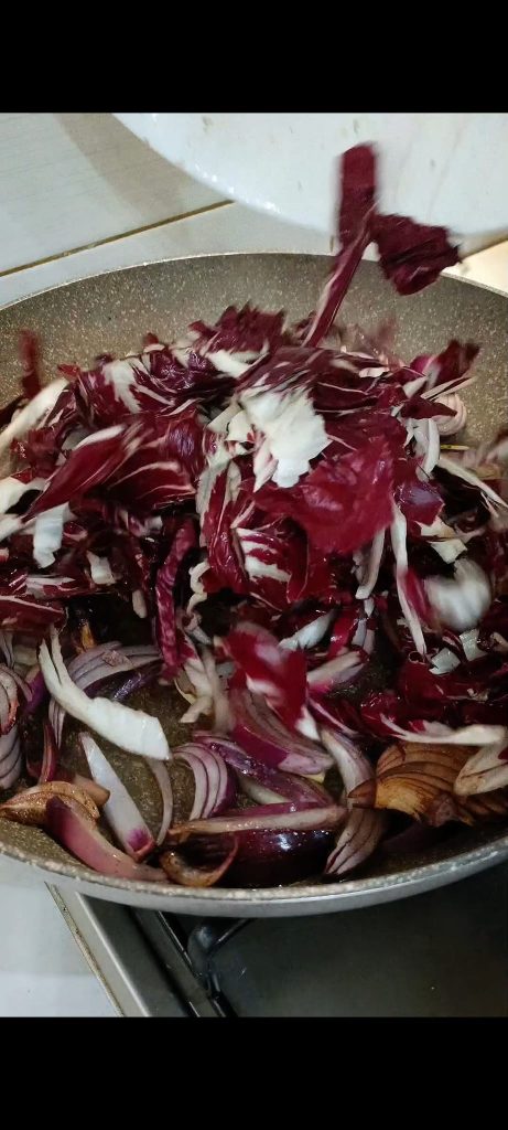 Adding to the onions