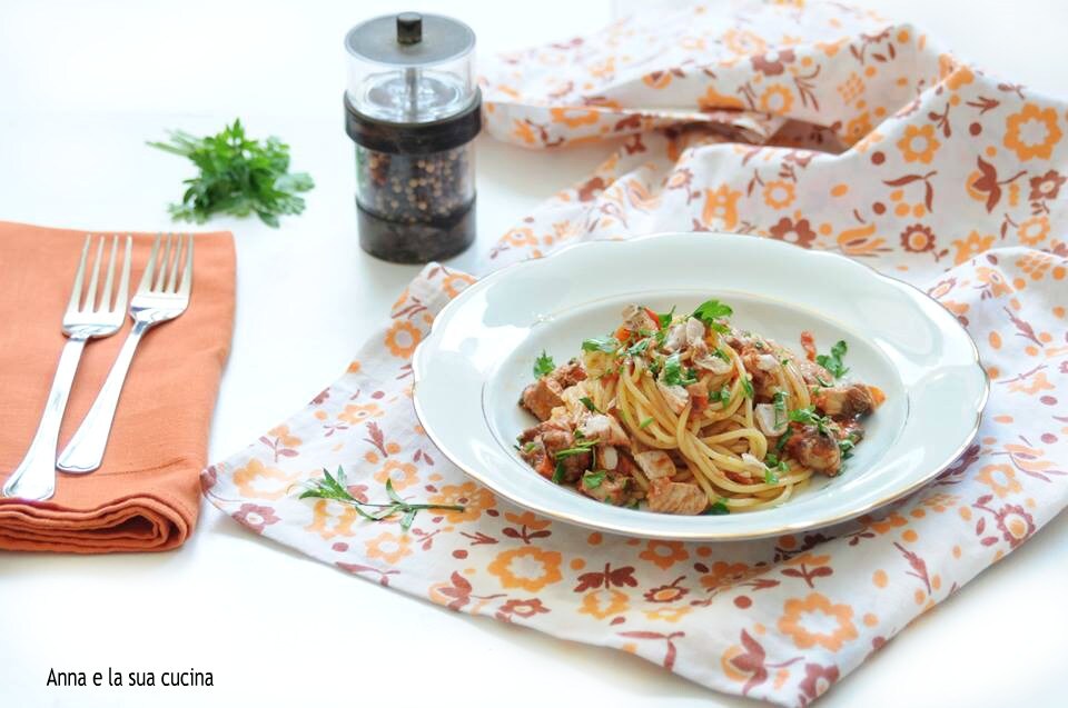 Spaghetti with Fresh Tuna