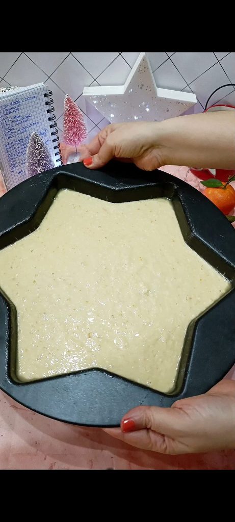Pour the batter into a star mold