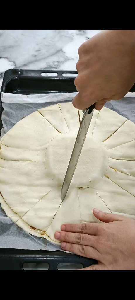 Cut 16 strips