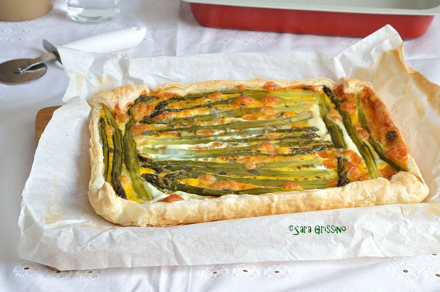 Savory pie with asparagus and potatoes VEGETABLES with passion by Sara Grissino