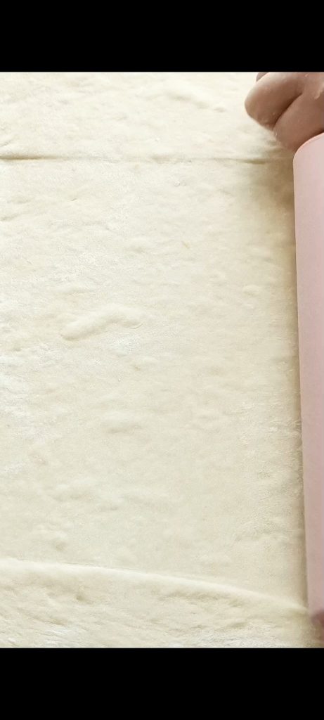 Rolling out the dough