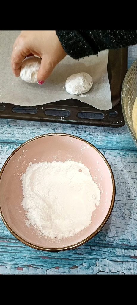 Roll them in powdered sugar
