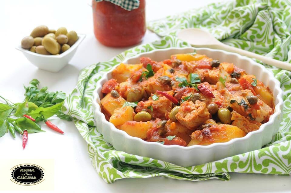 Calabrian Stockfish with Potatoes and Tomatoes