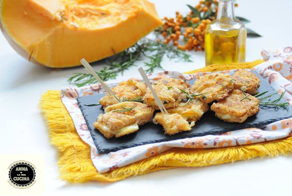 Stuffed and Breaded Pumpkin Slices