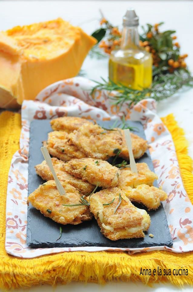 Stuffed and Breaded Pumpkin Slices