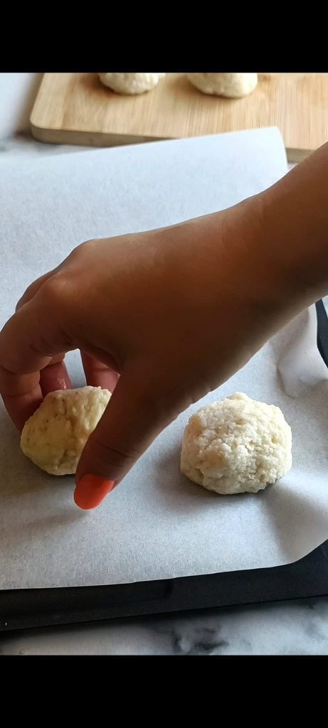 Form the fritters or meatballs