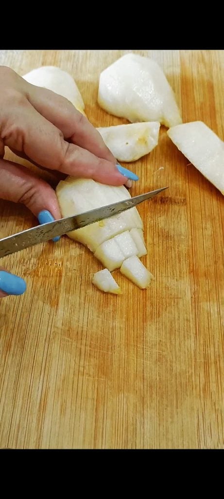 Diced pears