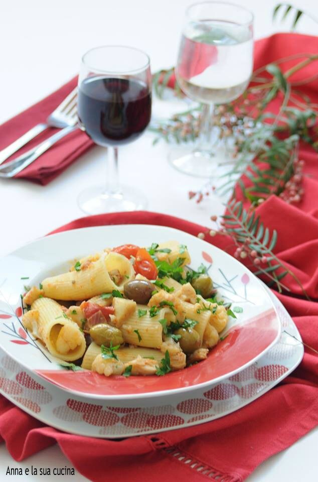 Paccheri with Cod and Cauliflower