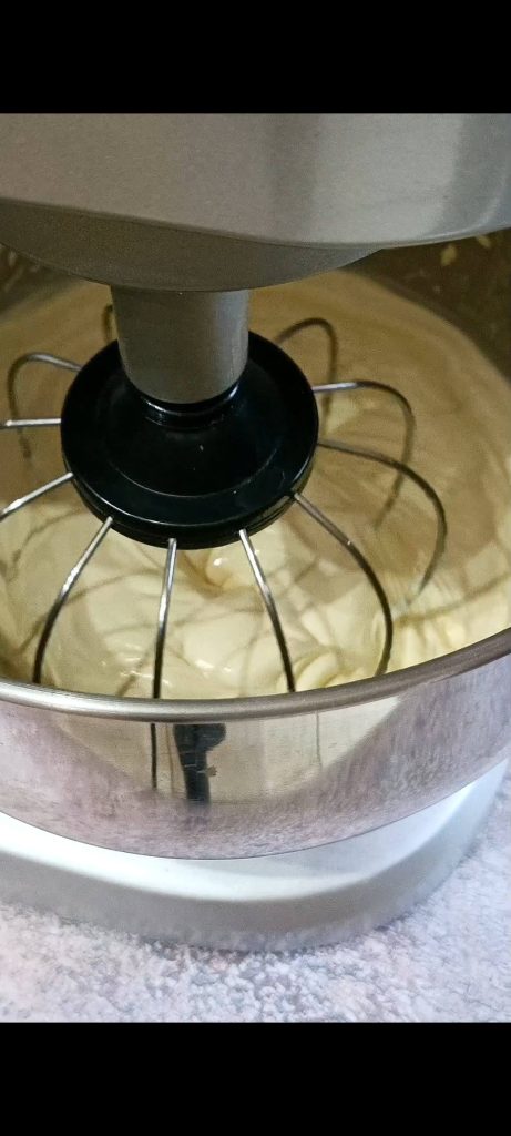Adding the mascarpone