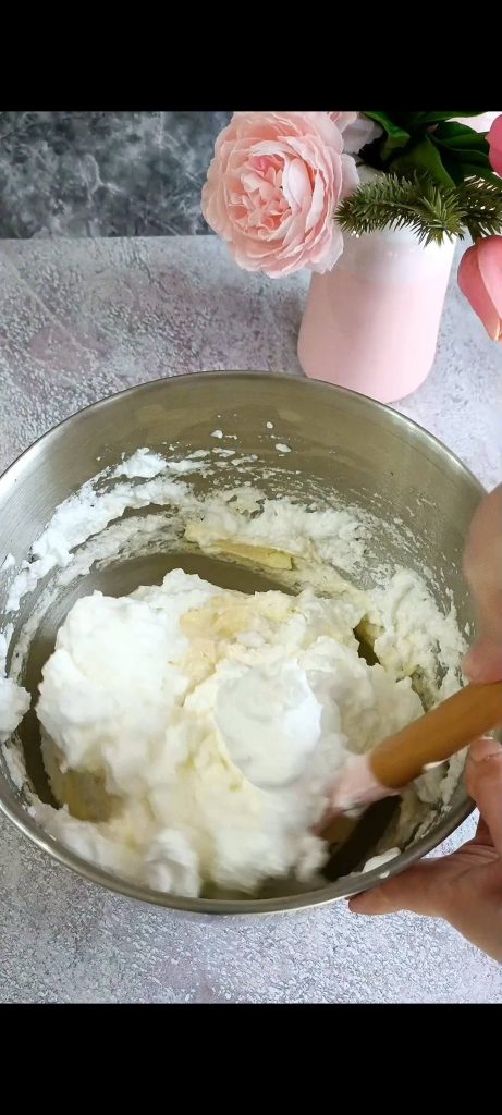 Adding whipped egg whites