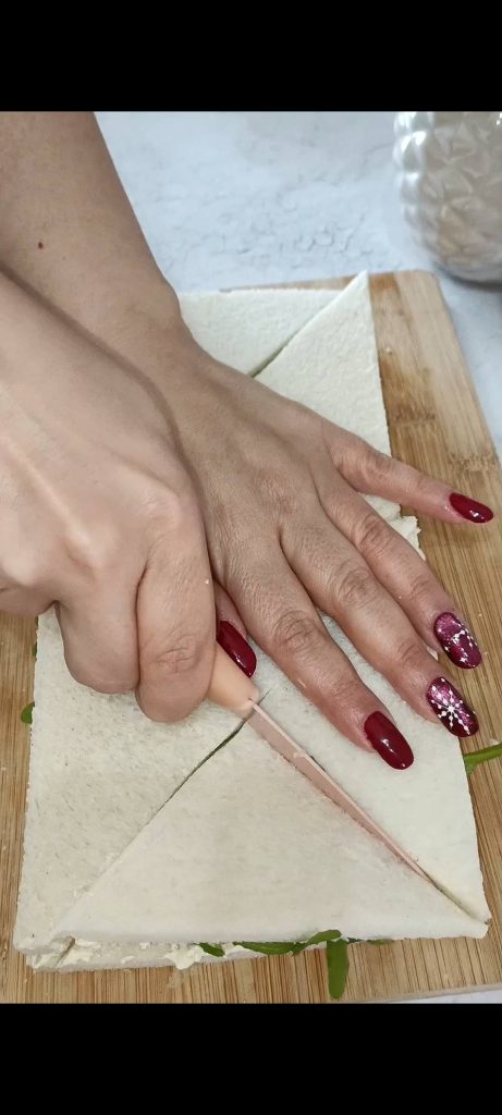 Cut the last 8 triangles