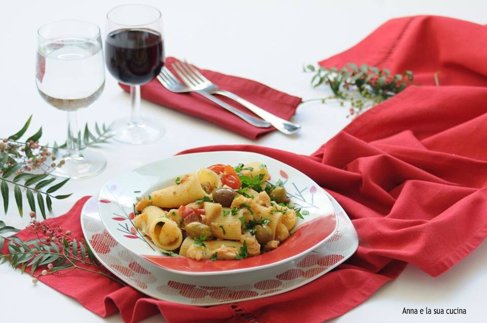 Paccheri with Cod and Cauliflower