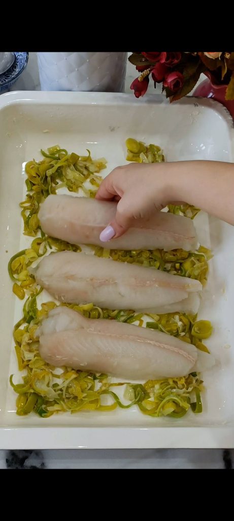 Place the cod fillets