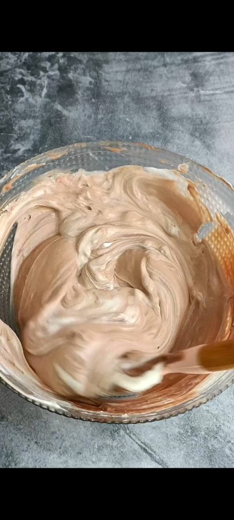 Adding the cream