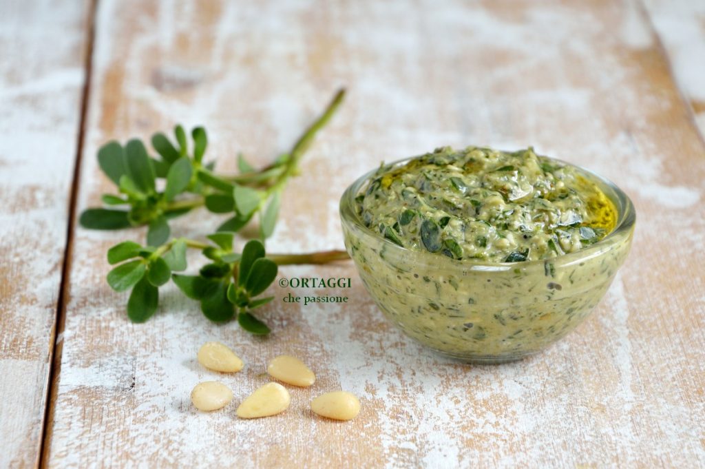portulaca pesto recipe