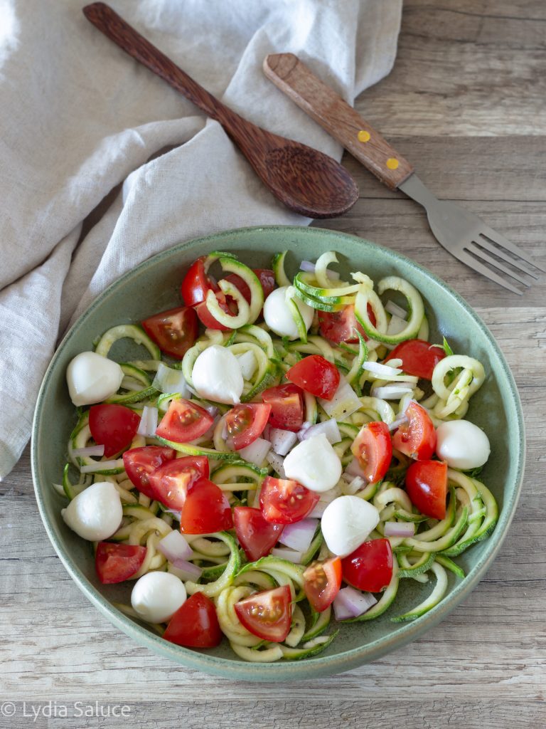 caprese zoodles