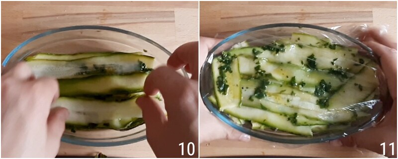 5 marinated raw zucchini carpaccio with lemon or vinegar quick light summery delicious with herbs il chicco di mais let marinate