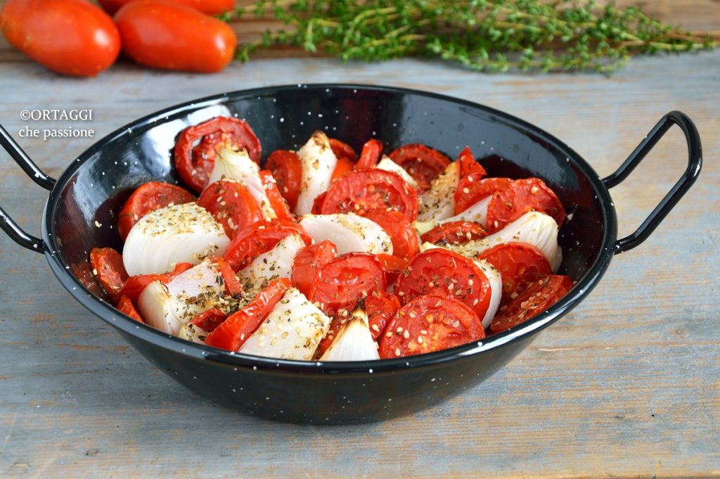 baked tomato and onion side dish