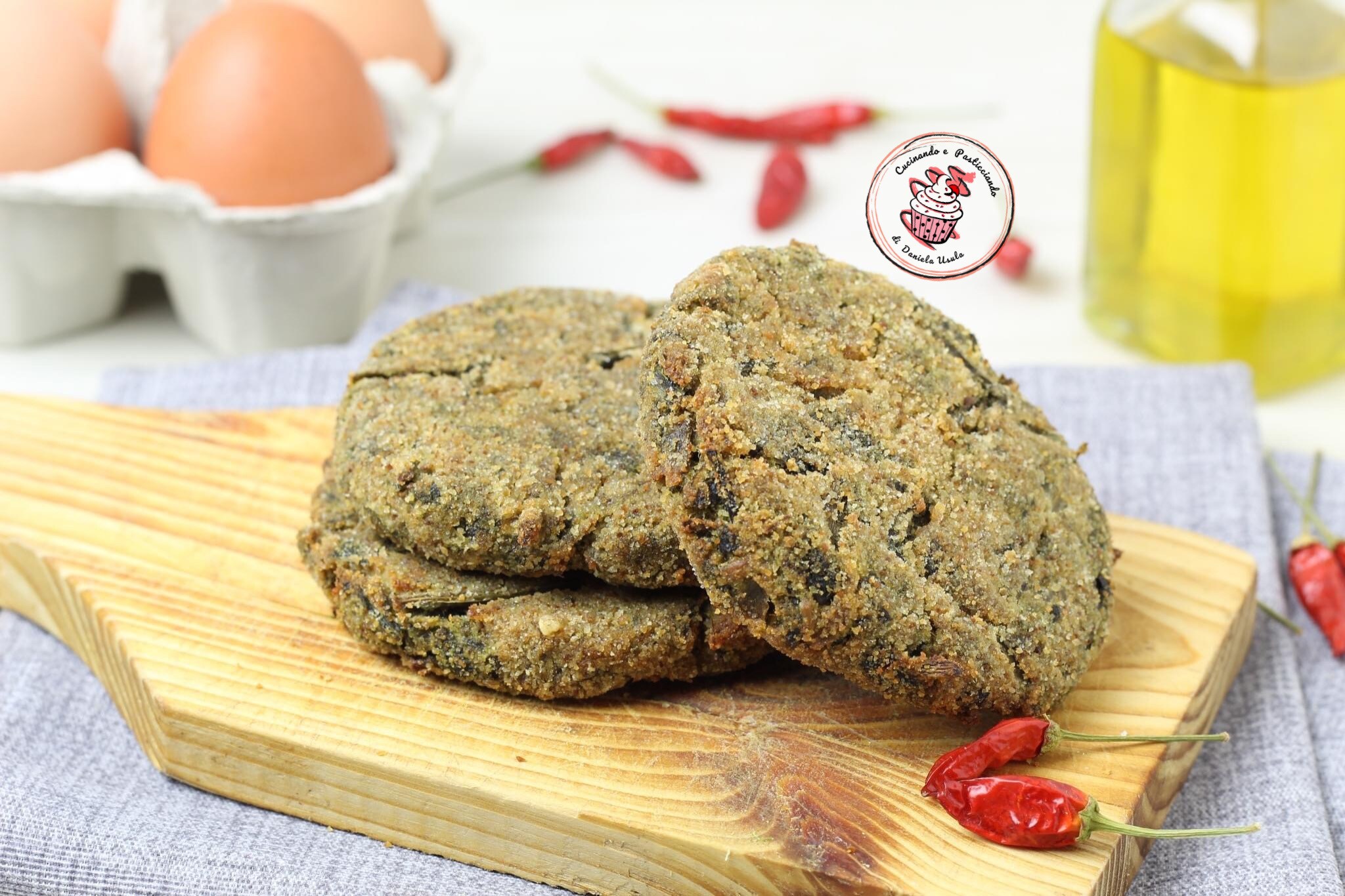 Wild Chicory Burgers Cooked in Air Fryer