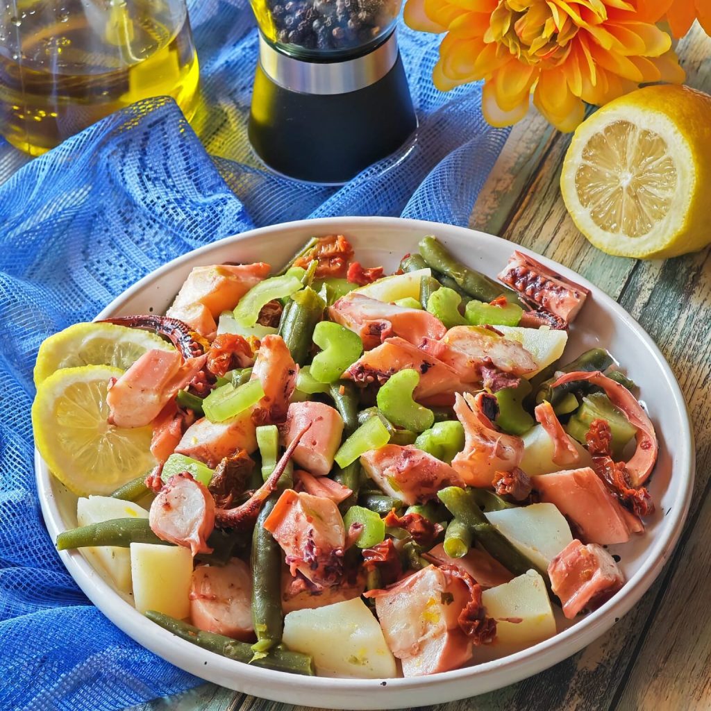Cold Salad with Octopus and Green Beans