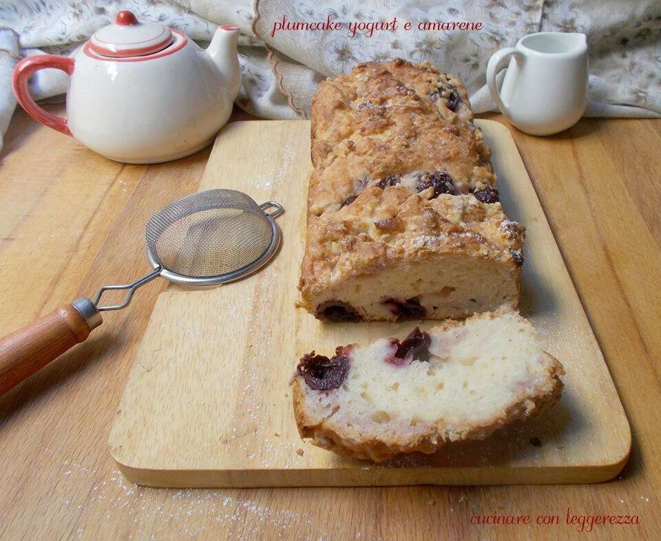 Yogurt and Sour Cherry Plumcake
