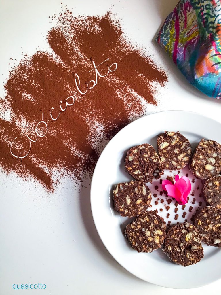 Grandma's Chocolate Salami Without Eggs