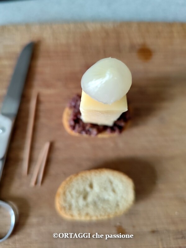 pickled onion on cheese