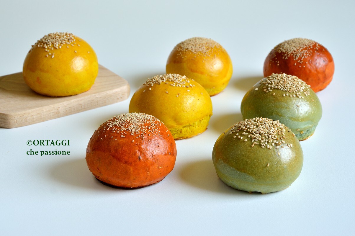 Colored Hamburger Buns