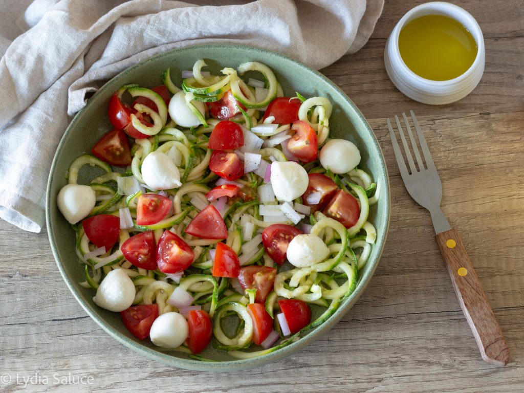 caprese zoodles