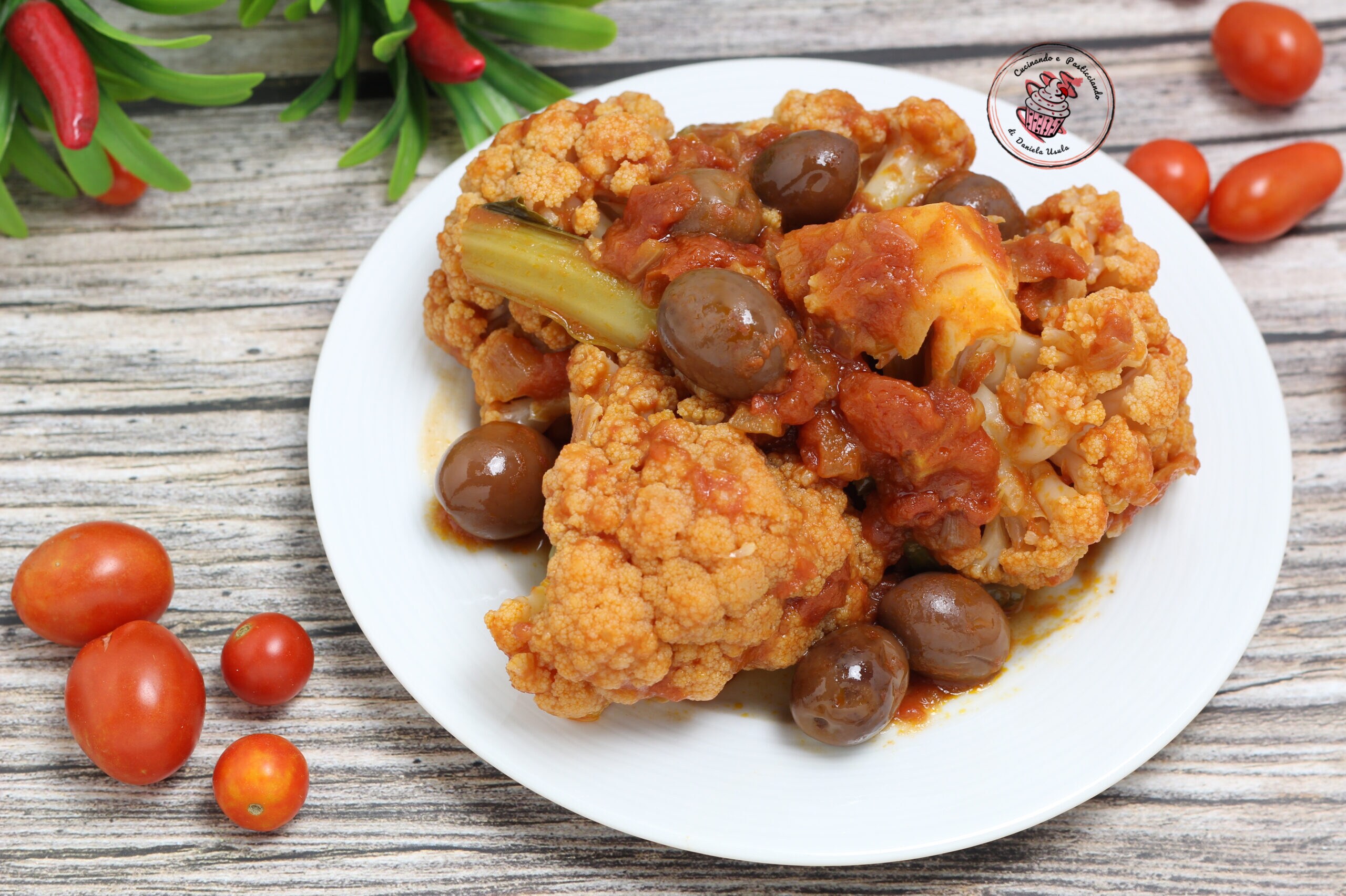 Smothered Cabbage with Pickled Olives