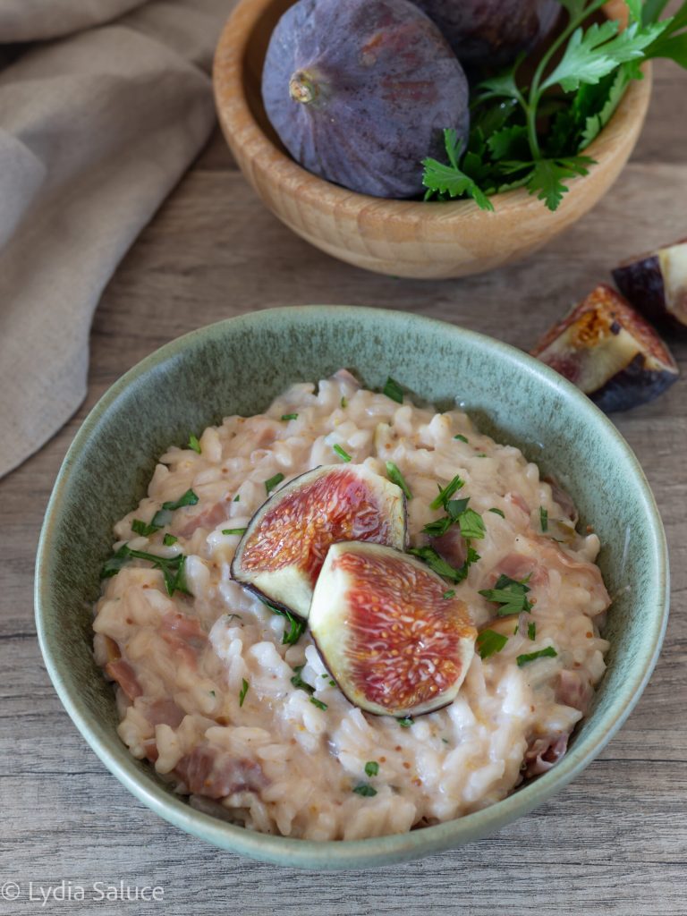 risotto with figs and prosciutto