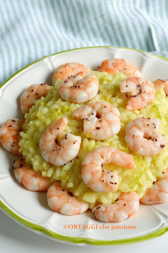 Citrus and Shrimp Risotto - Bergamot and Prawns