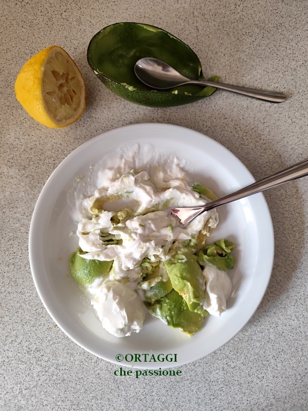 mash avocado with a fork
