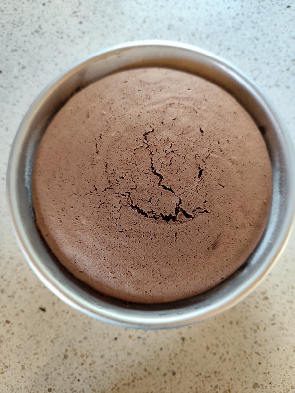 AD cake out of the oven