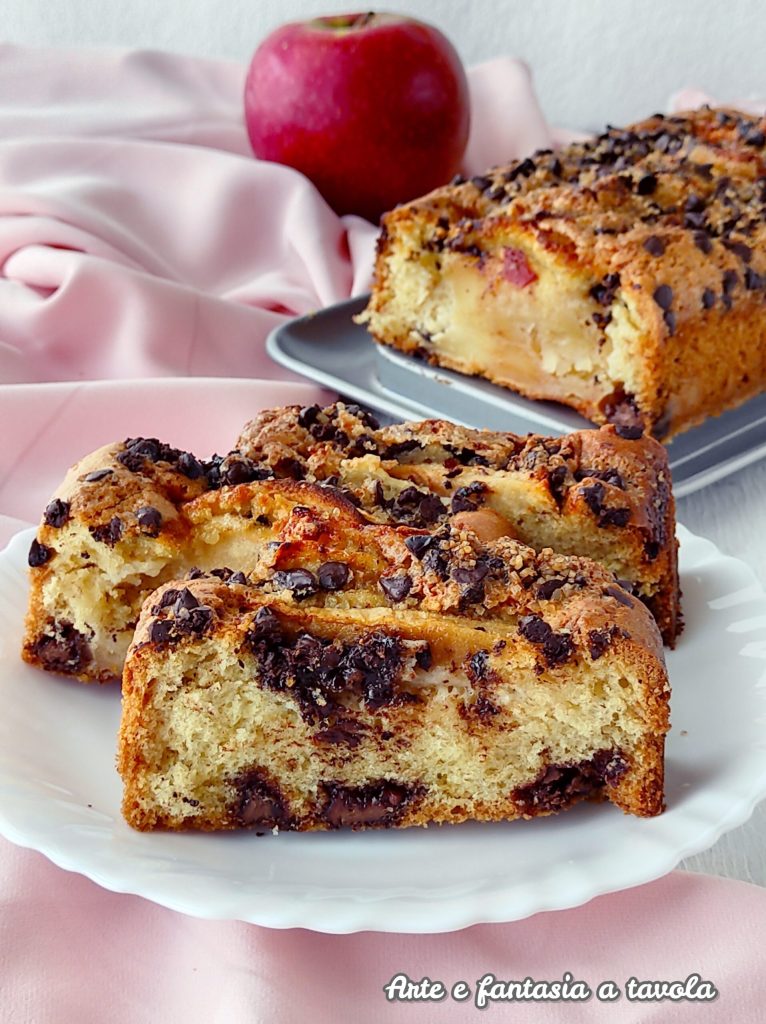 Apple and Chocolate Loaf Cake