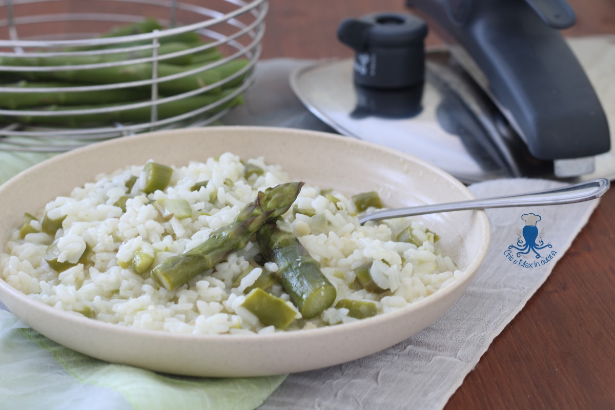 Asparagus Risotto with the Pressure Cooker