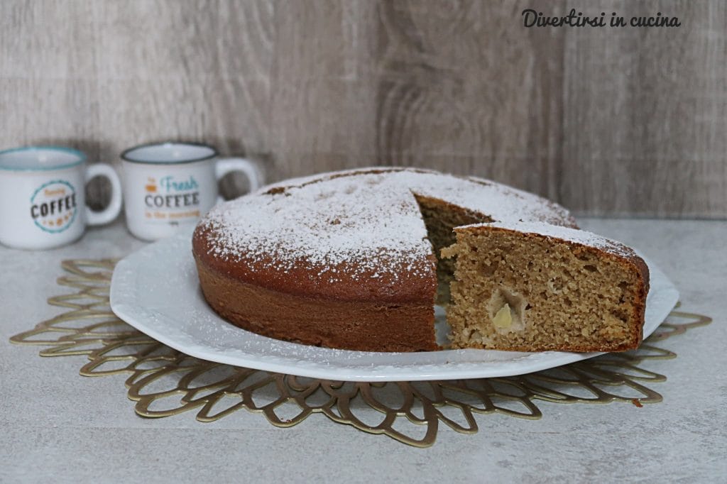Autumn Cake with Apples, Coffee, and Cinnamon