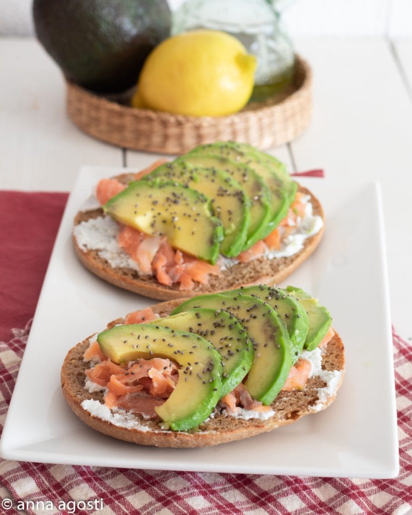 Avocado and Salmon Friselle