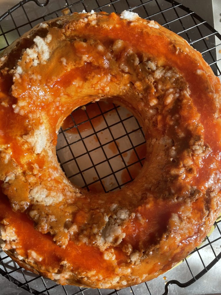 Berlingozzo drizzled with orange juice