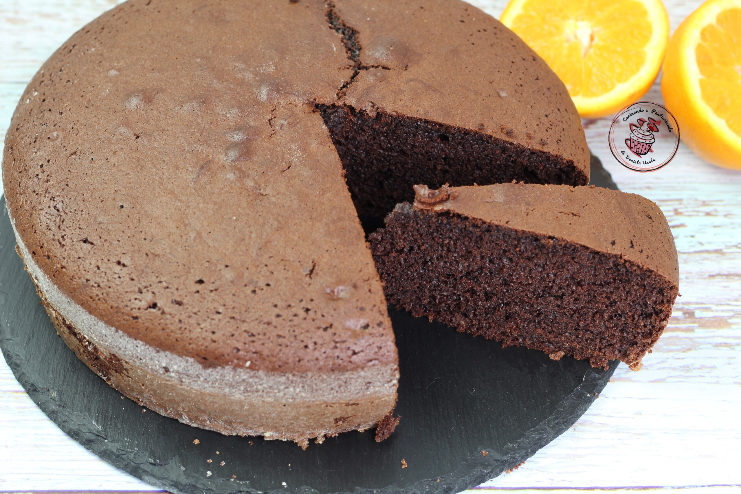 SOFT ORANGE AND COCOA CAKE: easy and delicious recipe