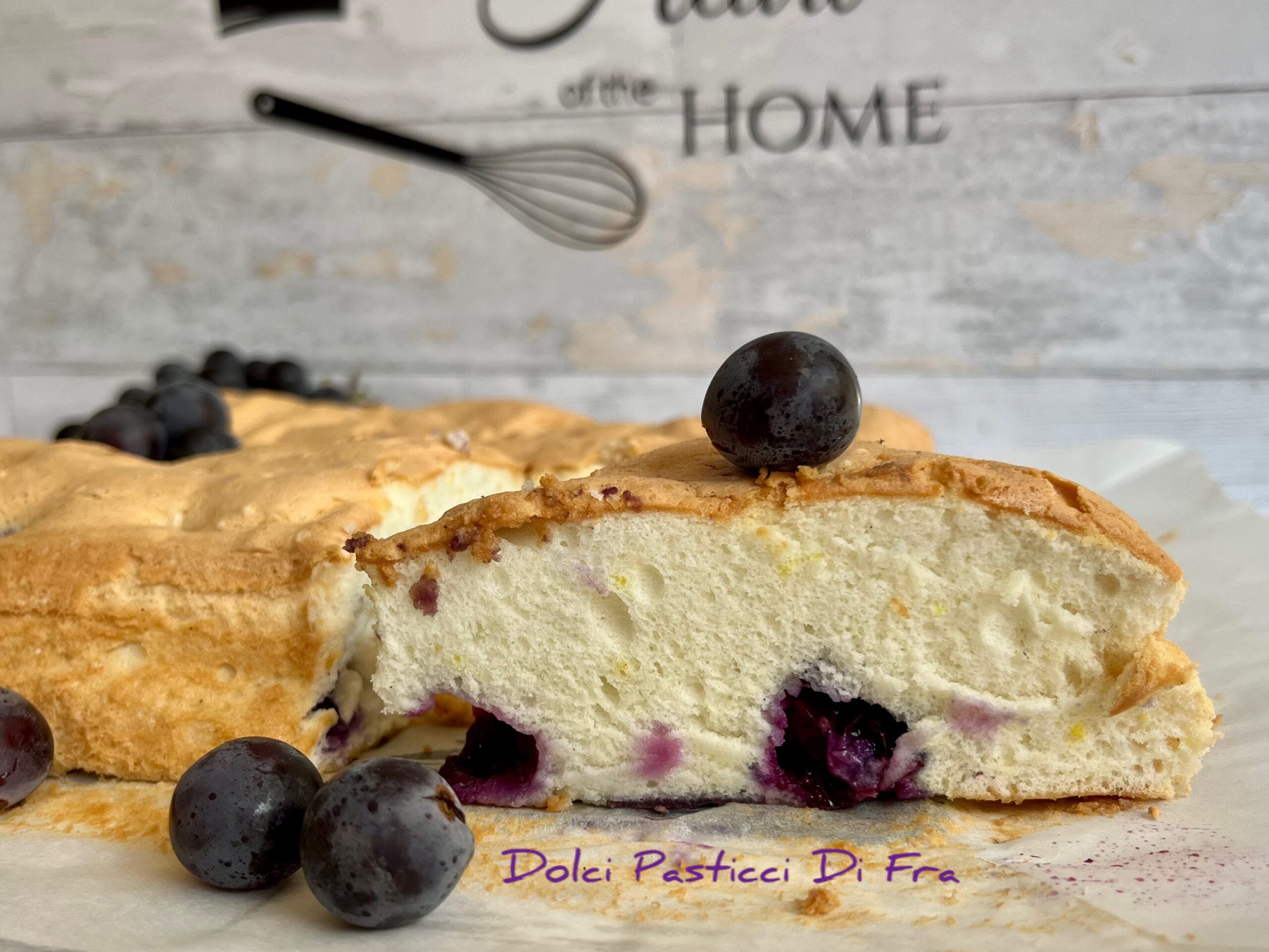 Cloud of Egg Whites and Concord Grapes
