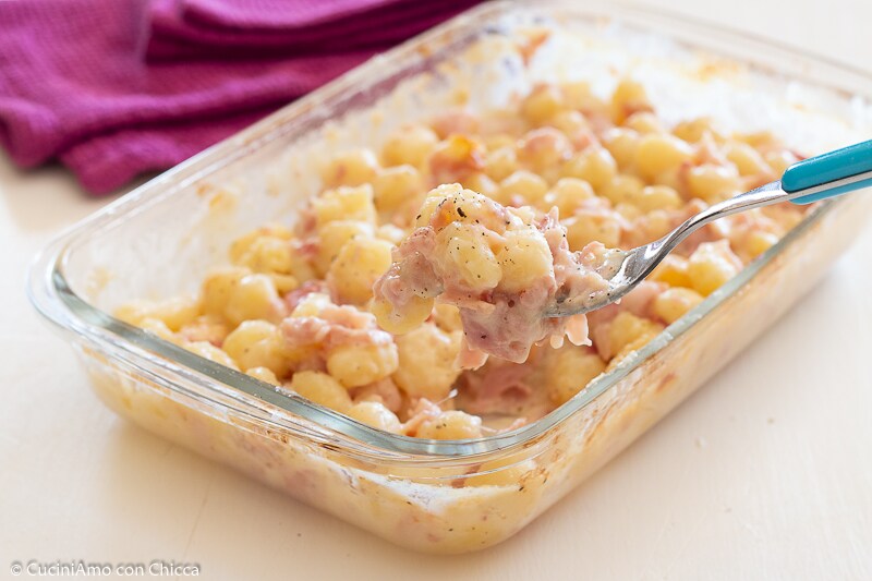 BAKED GNOCCHI WITH HAM