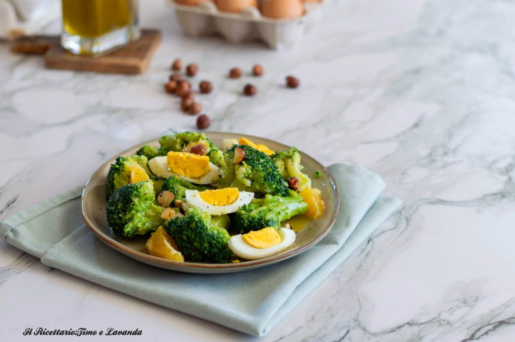 broccoli salad with hard-boiled eggs