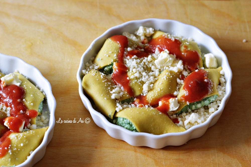 Fresh Pasta Filled with Spinach and Ricotta