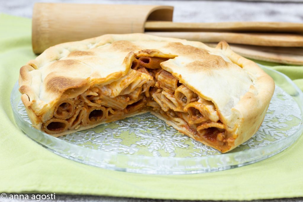 Baked Pasta Timbale in Crust
