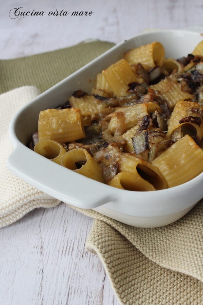 Baked Pasta with Radicchio and Leeks Sea View Kitchen