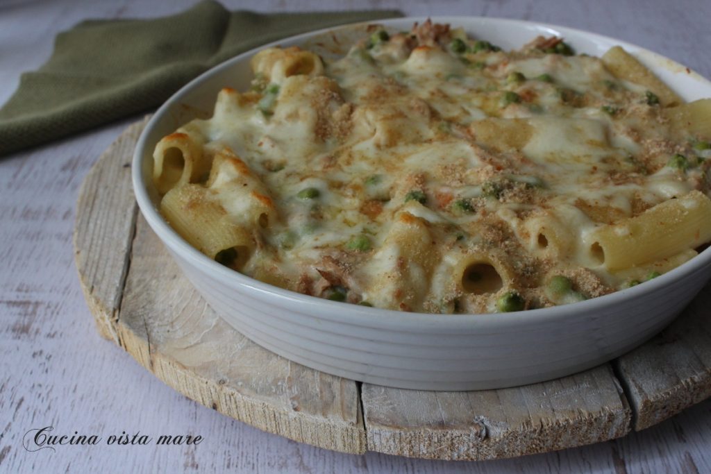 Baked Pasta with Tuna and Peas Sea View Kitchen