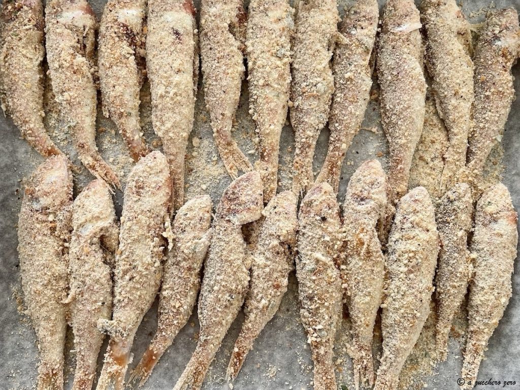 Baked Red Mullets with a Crunchy and Light Coating